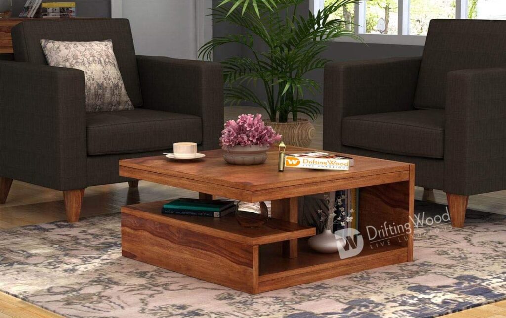 DriftingWood Sheesham Wood Liddle Coffee Center Table