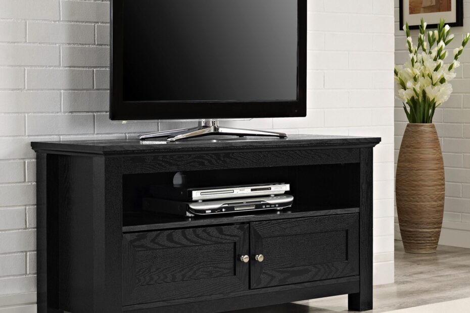 MIDDLEBROOK DESIGNS 57-INCH BLACK TV STAND