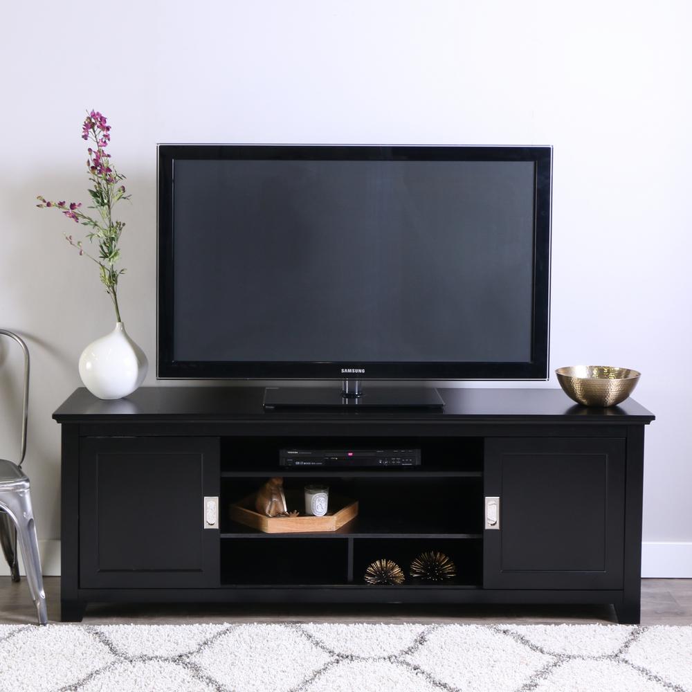 MIDDLEBROOK DESIGNS 57-INCH BLACK TV STAND